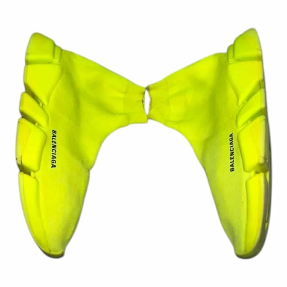 Balenciaga Speed 2.0 LT Sock Yellow Neon Knit Stretch High Top Sneakers Size 11 - Picture 5 of 9
